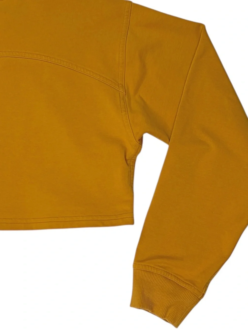 Lululemon All Yours Cropped Long Sleeve Crew in Fools Gold Size 6
